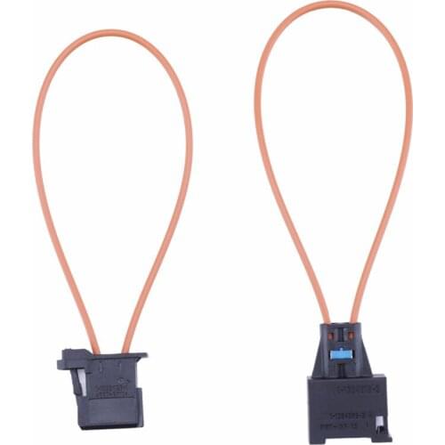 2Pcs/set Fiber Optic Loop Bypass MALE & FEMALE Kit Cable Adapter for Audi BMW MERCEDES car repair cable