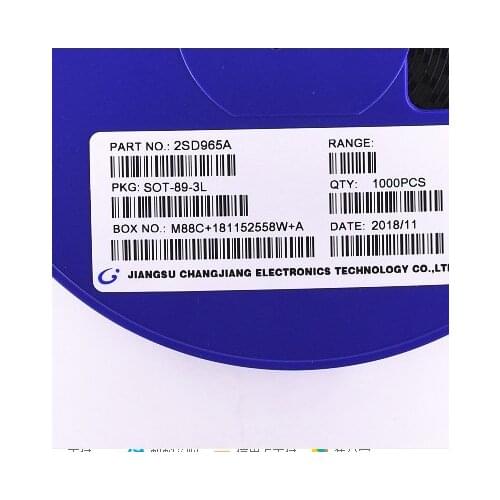 20pcs/lot 2SD965A D965A 2SD965 D965 NPN Transistor SMD Transistor SOT89