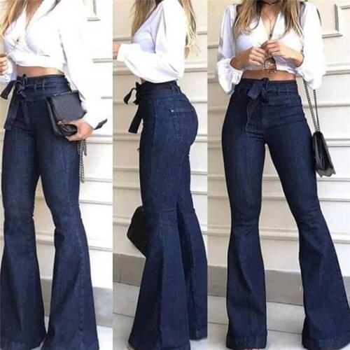 2020 High Waist Wide Leg Jeans Brand Women Boyfriend Jeans Denim Skinny Womans Vintage Flare Jeans Plus Size 2XL Pant