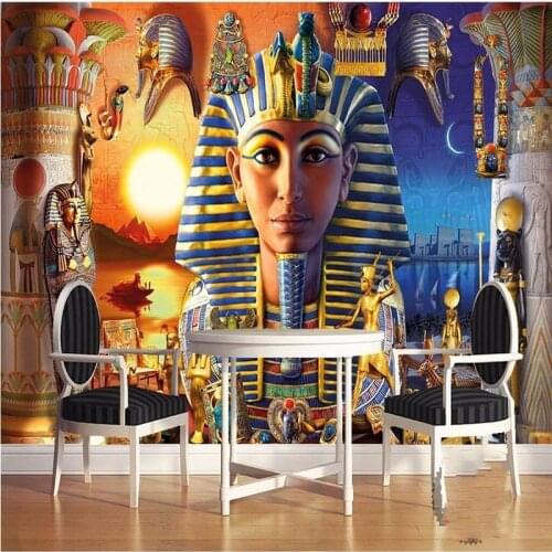 3DBEIBEHANG Wallpaper 3d decoration picture background modern Egyptian culture ancient civilized art restaurant wall murals