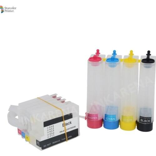 4 Color For HP 932 933 932XL 933XL Continuous Ink Supply System CISS Ink Tank For HP Officejet 6100 6600 6700 7110