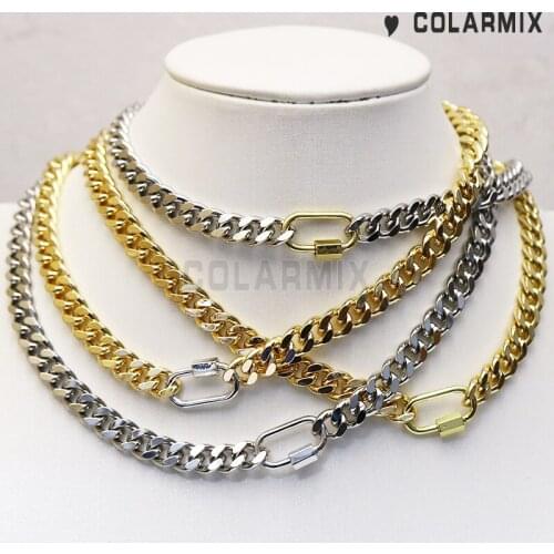 6 Strand Big Punk style necklace Chocker necklace Handmade neckalce gift jewelry necklace Hip Pop necklace chocker9680