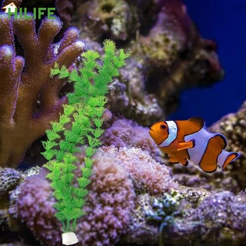 Aquarium fish tank decoration Aquarium Accessories Artificial underwater plants Green water grass Viewing decorations