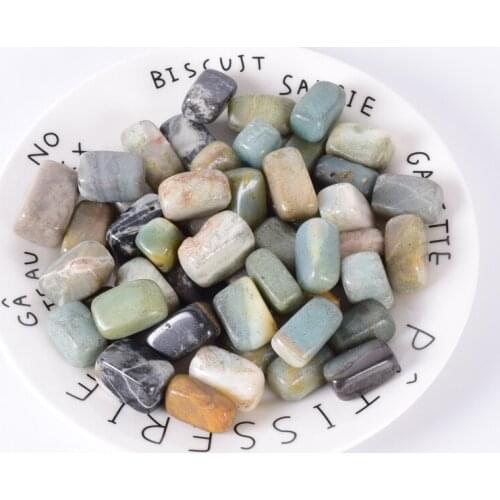 Amazonite Tumbled Stone 100 g Irregular Polishing Natural Rock Mineral Gemstone Bead For Chakra Healing Home Decoration