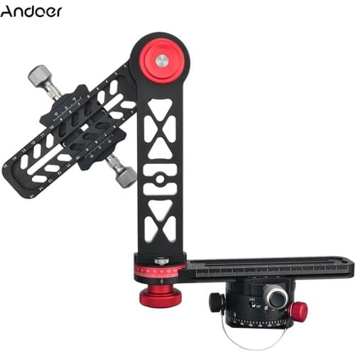 Andoer 720 Degree Panoramic Head Panoramic Support Stand Gimbal Tripod Ball Head for Canon Nikon Sony Pentax DSLR Camera
