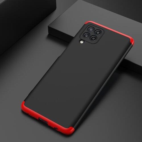 Case for Galaxy M32 4G 360 Degree Full Protection Hard Matte Shockproof Lens Protection Case for Samsung Galaxy M32 SM-M325F