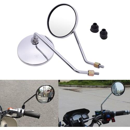 For BMW R1200S Ducati HYPERMOTARD 821 939 1100 796 SP Motorcycle rearview mirror round mirror motorcycle long stem accessories