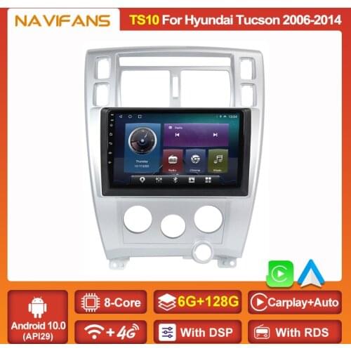 Android 10.0 DSP Carplay 4G For Hyundai Tucson 2006 2007 2008 2009 2010-2014 Car Radio Multimedia Player Navigation GPS IPS 2din
