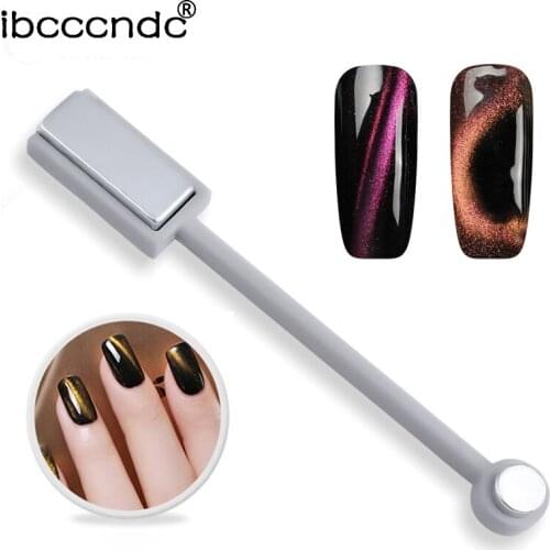 Double Head Replaceable Nail Art Magnet Stick Cat Eye Gel Polish Varnish 3D Line Strip Effect Shaping Strong DIY Magnetic Board