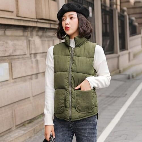 Fv336 2019 new autumn winter women fashion casual female nice warm Vest Outerwear vest for woman womens winter vest