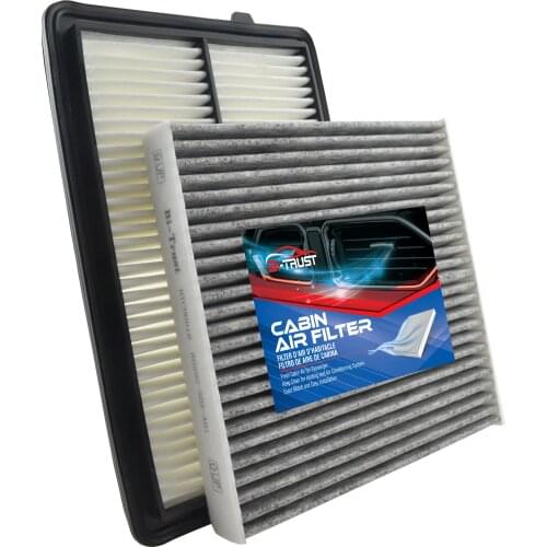 Bi-Trust Combo Set Engine & Carbonized Cabin Air Filter for Acura RDX V6 3.5L 2013-2018