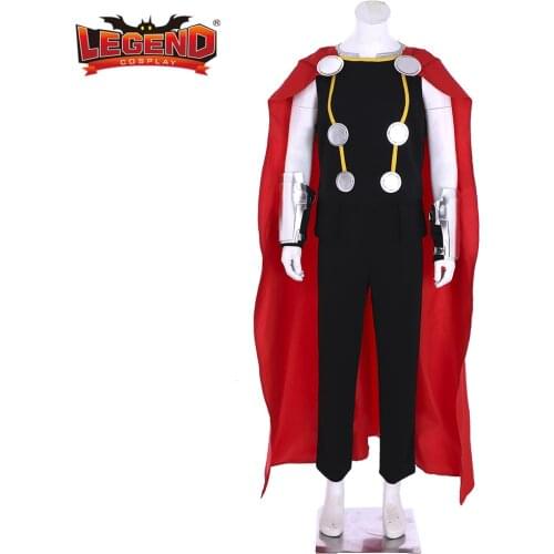 Cosplay legend Thor Cosplay Costume Superhero Thor Uniform Suit With Cloak Custom Made H001