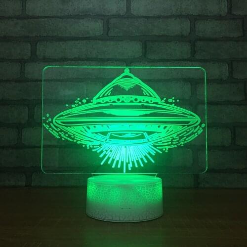 Creativity 3d Small Night Light Usb Plug Small Remote Touch switch Light Fixtures Lovely 7 color change 3D Lamp