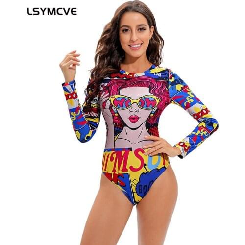 Купальники с рукавами LSYMCVE China At AliExpress