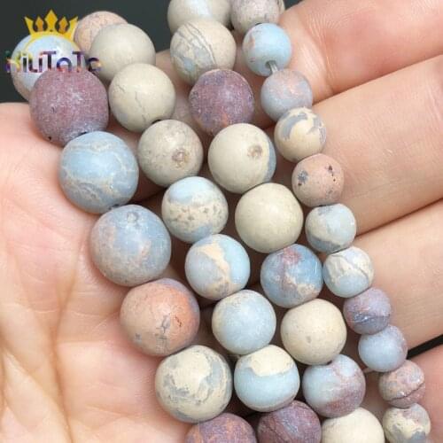 Dull Polished Matte Shoushan Stone Natural Loose Spacer Beads For Jewelry Making Round Beads 4 6 8 10 12mm DIY Bracelet 15