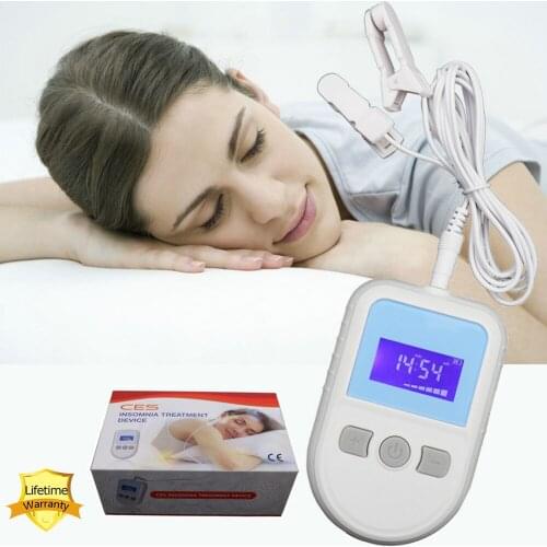 Insomnia Sleep Device Alpha-Stim Sleep Nurse CES Anxiety Relief Increase Alpha Wave Activity Chronic Brain Pian Migraine