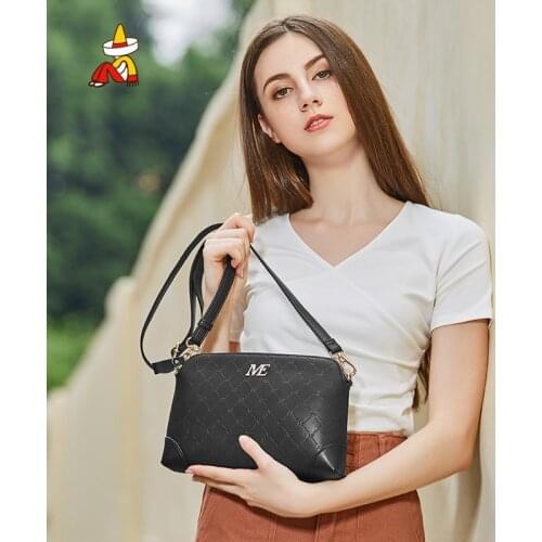 Mexican Vintage Womens Bag Split Leather Crossbody Bags New Casual Chain Black Shoulder Bag Ladies Designer Handbags for Girls