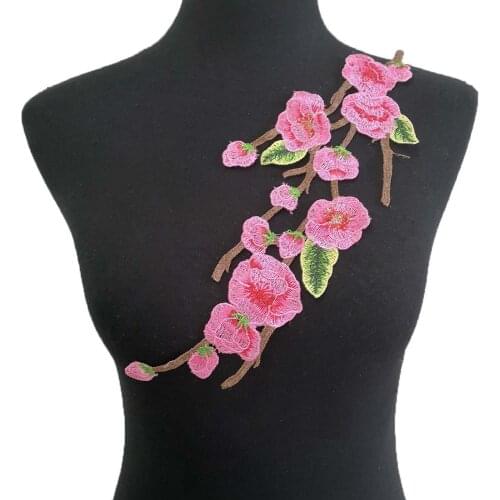 Chest applique sewing womens embroidery lace tree rattan DIY clothing craft supplies material accessories 1 piece for sale