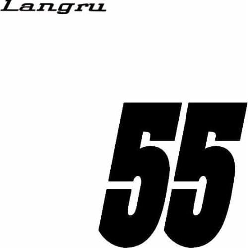 New Style Number 55 Vinyl Decal Decor Car Sticker Graphical Accessories Jdm