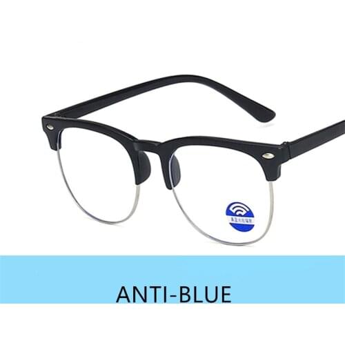 2021 Wholesale custom design retro computer blue light blocking glasses for kids KAB009