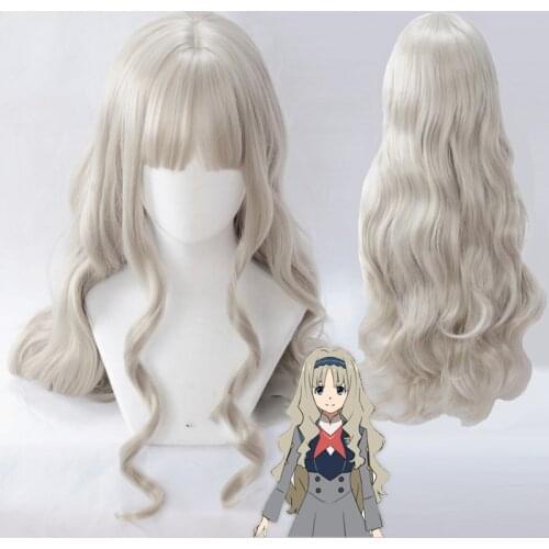 DARLING in the FRANXX 556 Cosplay Wigs Kokoro Wigs 80cm Long Wavy Synthetic Hair Perucas Cosplay Wig+wig cap