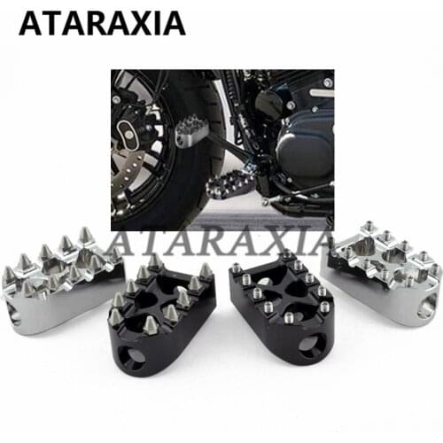 Motorcycle Shifter Foot Peg Rest Gear CNC Foot Rest All Aluminum For Harley Touring Street Glide Dyna Fat Boy Softail Sportster