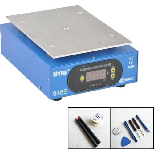 Preheat Statione + Accessories 9.6 inch 220V/110V Preheater Digital Platform Heating Plate For Phone LCD Screen Separator 946S