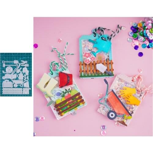 Gardening Supplies Glove Tools Metal Cutting Dies Scrapbooking Mold Knife Stencil Die Cuts Card Making Craft Embossing New Dies