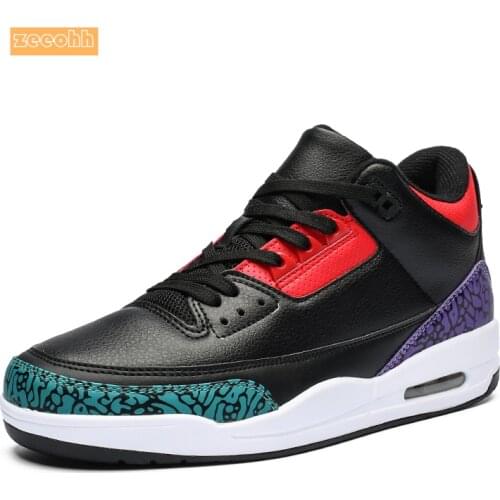 Mix Color Mens Large Size Basketball Shoes Non-Slip Shock Smashing Boots High Top Air Cushion Shoes Lovers Sport Sneakers