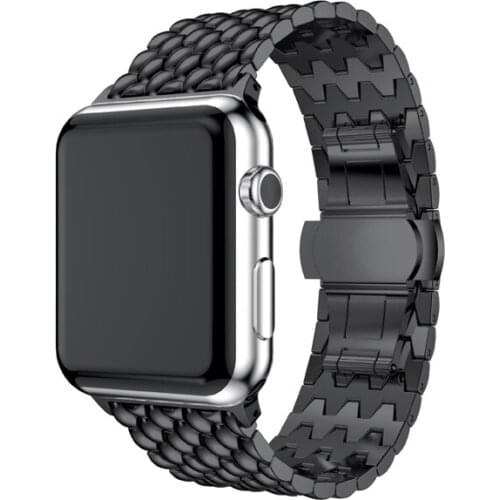 Wrist Band For Apple Watch Series 1 2 3 4 5 Luxury Watch Strap High Quality Metal Stainless Steel Bracelet For Apple iWatch 4 5