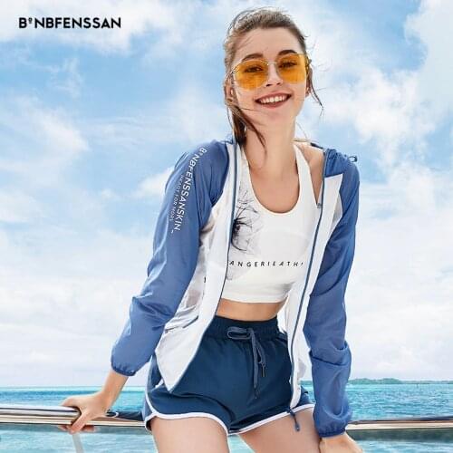 Women Contrast color Quick Drying skin Windbreaker Sun Protection Ultra-thin Waterproof Breathable UV protection Outdoor jacket