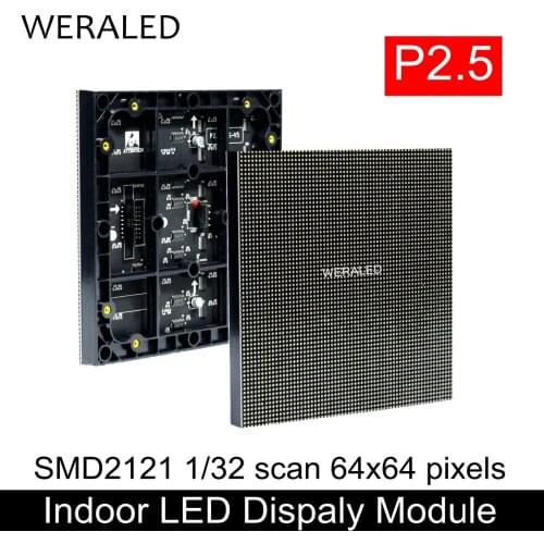 Indoor High Definition P2.5 Full Color SMD 3-in-1 LED Module Video Display Panel