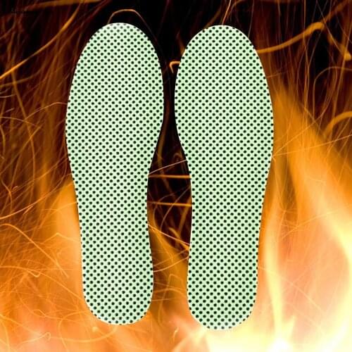 1Pair Warm Insole Self-heating Insoless Winter Soles For Footwear Natural Tourmaline Heated Self-heating Insoles