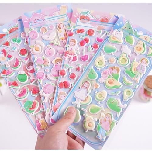 1pcs/1lot Kawaii Stationery Stickers Cute Fruit Diary Planner Decorative Mobile Stickers Scrapbooking DIY Craft Stickers