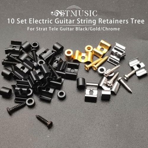 10set Electric Guitar String Retainers tree for Strat Tele Guitar Chrome