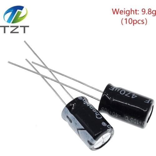 20PCS Higt quality 25V470UF 8*12mm 470UF 25V 8*12 Electrolytic capacitor