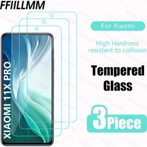3Pcs/lot Tempered Glass For Xiaomi 11X Pro Protective Glass For Xiaomi 11X 11 lite 5G HD Screen Protectors For Xiaomi 11i Glass