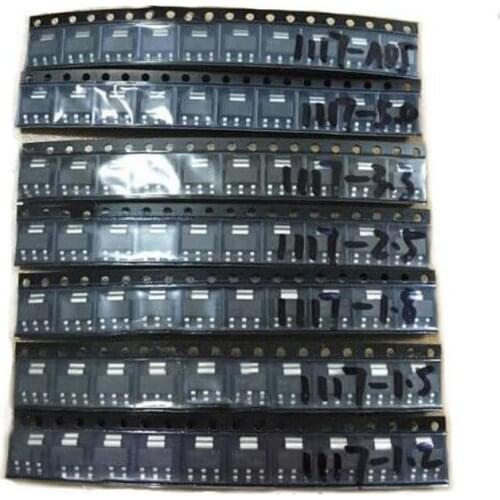 50PCS AMS1117 AMS1117-3.3V AMS1117-ADJ AMS1117-1.8 AMS1117-1.2 AMS1117-2.5 AMS1117-3.3 AMS1117-5.0 AMS1117-1.5 SOT-223 New