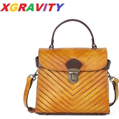 A017 2021New Spring Cowhide Genuine Leather Bags Elegant Luxury Ethnic Women Handbag Vintage Cross Body Lady Tote Bags Girls