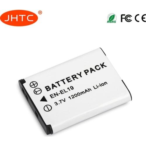 1200mAh ENEL19 EN-EL19 Camera Battery For Nikon Coolpix S2600 S2700 S3100 S3500 S4100 S4150 S4400 S5200 S6400 S6900 Battery