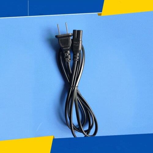 US 2-Prong Two Prongs Port AC Power Cord Cable Connector for PS2 PS3 Slim New