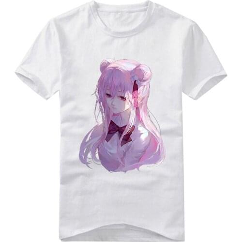 Anime Happy Sugar Life Satou Matsuzaka Cosplay Costume printed cotton tshirt Rinne tshirt tee