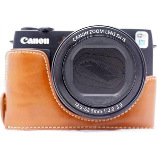 Bag Case PU Grip for Canon PowerShot G1X Mark II G1XII Digital Camera