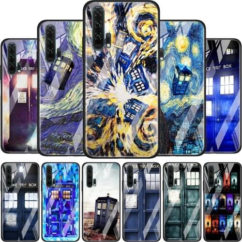 Tardis Box Doctor Who Soft Tempered Glass Cover For Honor 30 20 10 9X 8X Lite Pro Plus Phone Case Coque Shell