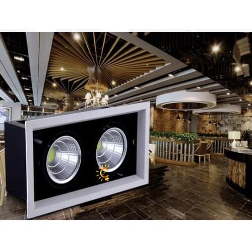 COB LED Downlights 10w 20w 30w Surface Mounted dimmable LED Ceiling Lamps Spot Light square Rotation LED Downlights Home Decor