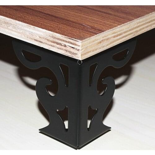 Sofa Legs 4pcs /set Iron Household 3 Inch Furniture Plates Cabinets Tables Parts