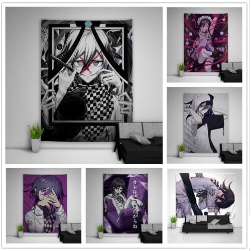 Danganronpa Ouma Kokichi Tapestry Art Wall Hanging Sofa Table Bed Cover Home Decor Dorm Gift