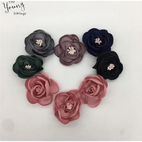 Hot sale Rose Artificial 3D Flower for Wedding party Home Room Decoration Marriage Shoes Hats Accessories DIY Silk Flower