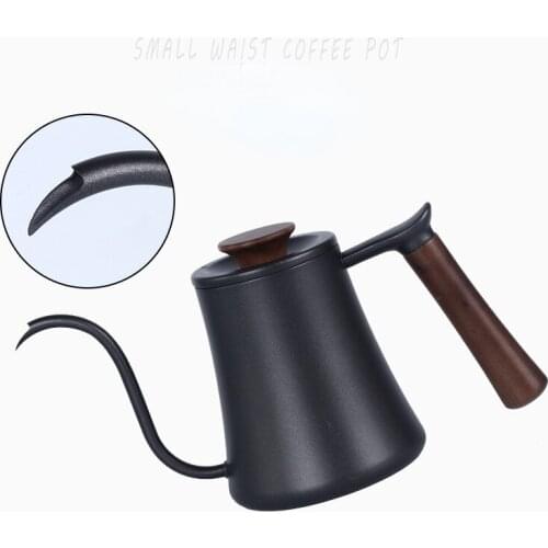 Small Slow-shake Household Hand-made Coffee Pot, Thin-necked Pot, Household Coffee Utensils, Hanging Ears, Long-mouth Kettle