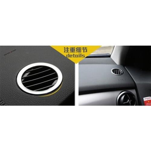 Yimaautotrims Matte Interior For Mercedes Benz GLE ( W116 ) 2015 - 2018 Dashboard Air AC Outlet Vent Cover Trim Accessories